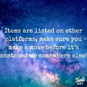 Make me an offer! If you like something chose 3 items I will give you 30% off.